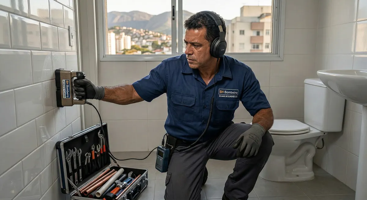 Equipe de bombeiros hidráulicos da BH Bombeiro