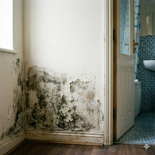 Técnico usando geofone para detectar vazamento na parede